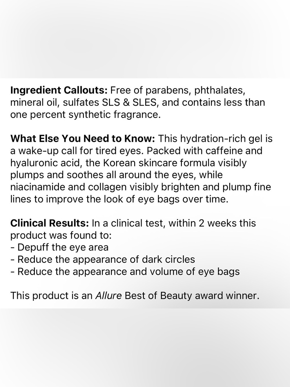 💦 BELIF Aqua Bomb Eye Gel - Picture 12 of 12